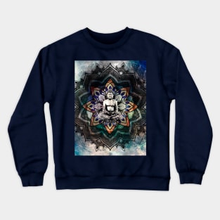 Buddha mandala flower Crewneck Sweatshirt